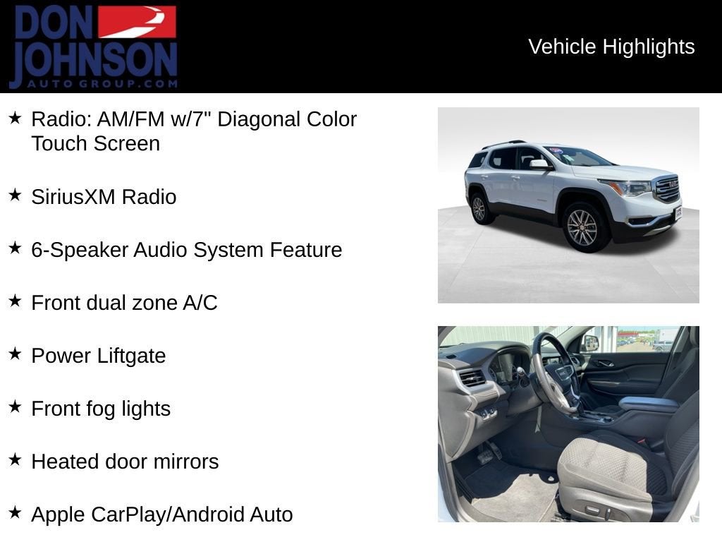 2019 GMC Acadia SLE
