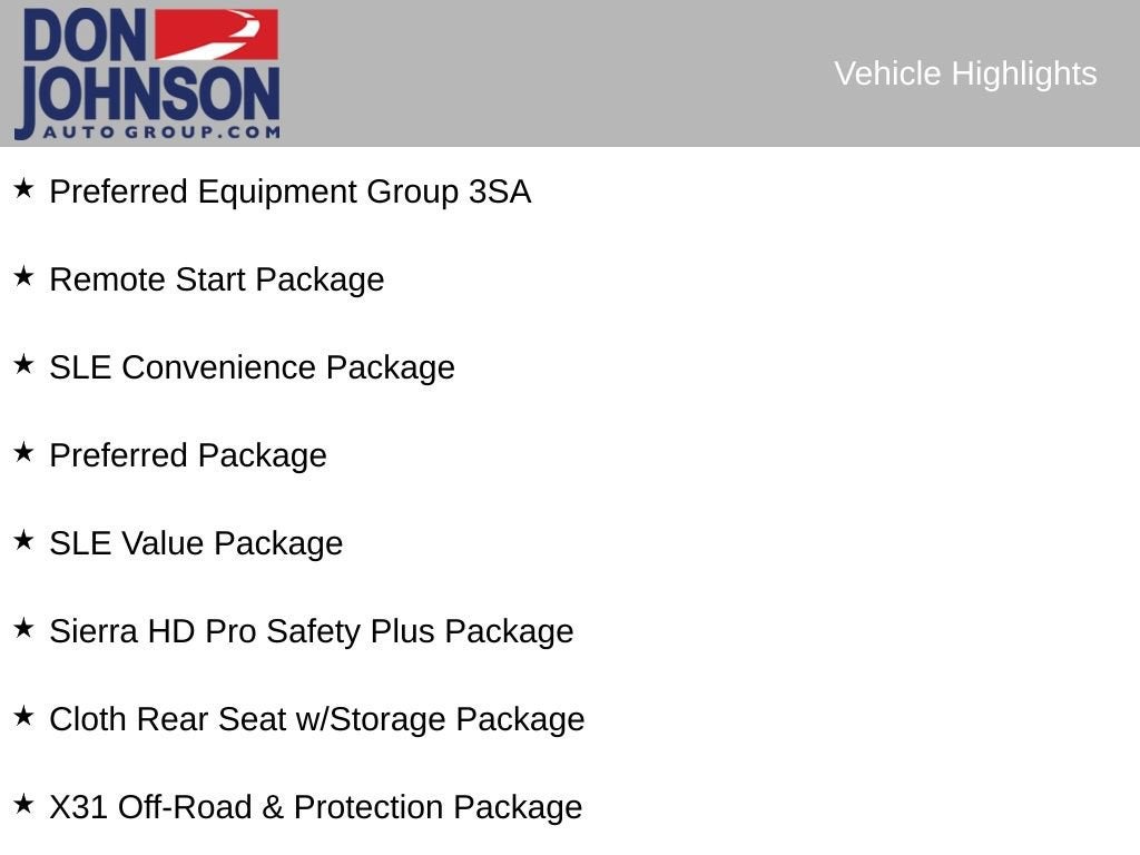 2025 GMC Sierra 2500 HD SLE