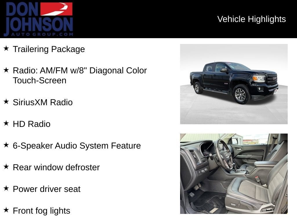 2019 GMC Canyon 4WD All Terrain w/Cloth