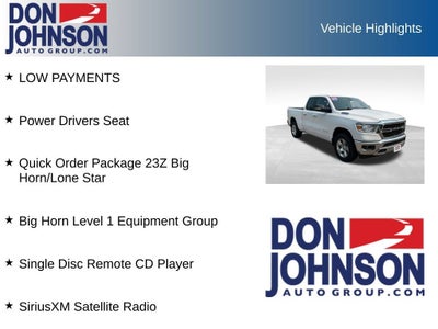 2019 RAM 1500 Big Horn/Lone Star Quad Cab 4x4 6'4" Box