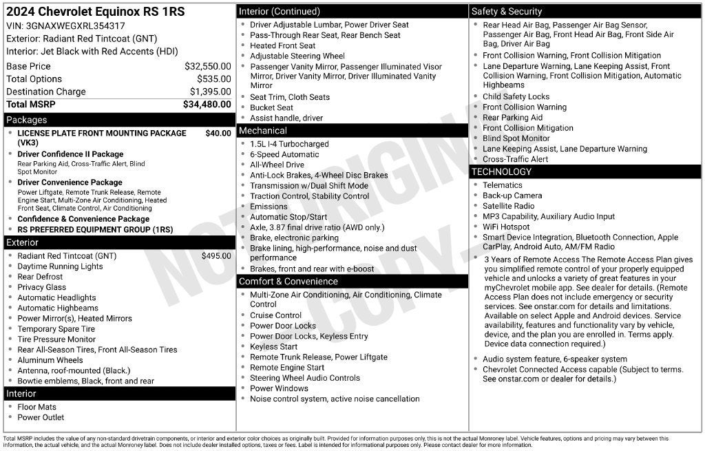 2024 Chevrolet Equinox RS