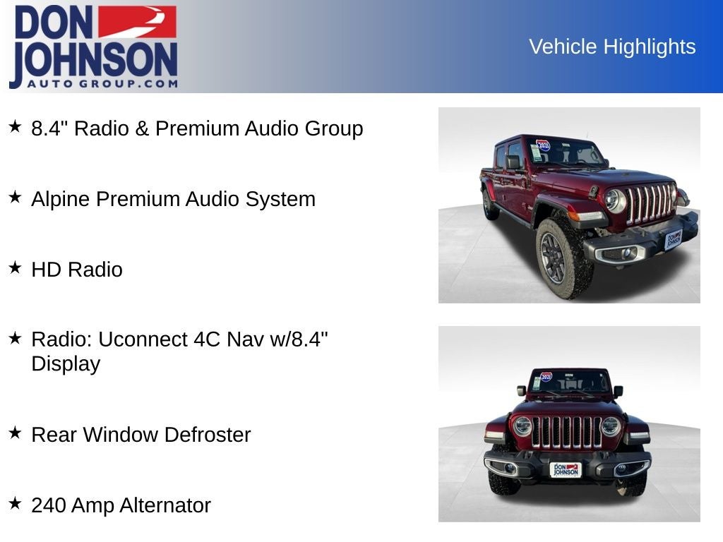 2021 Jeep Gladiator Overland 4X4
