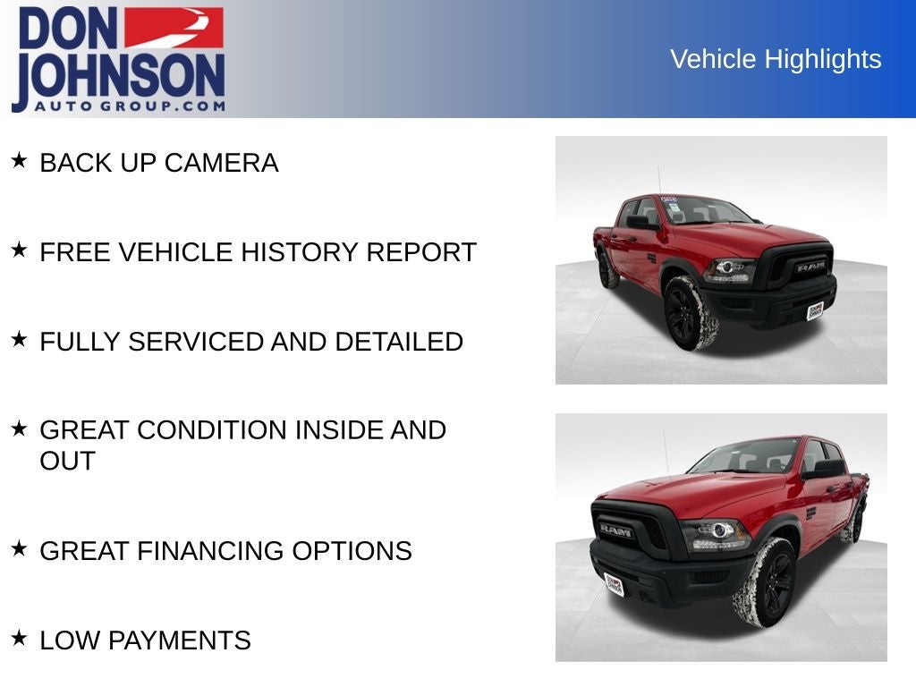 2024 RAM 1500 Classic Warlock Crew Cab 4x4 5'7' Box