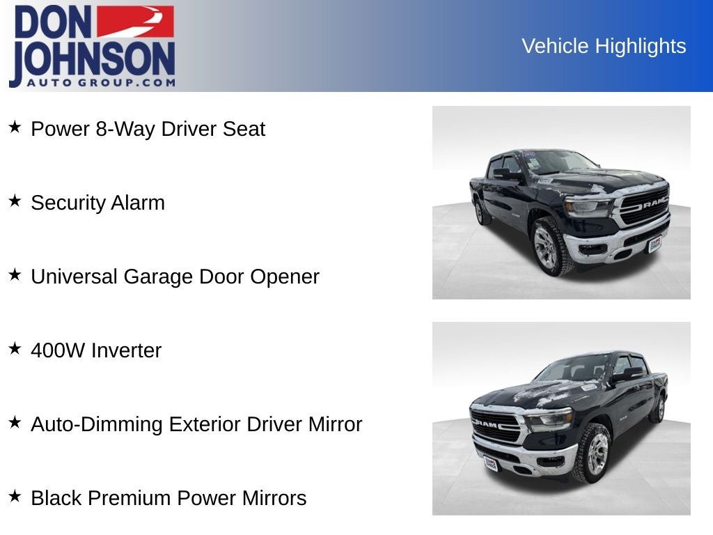 2021 RAM 1500 Big Horn Crew Cab 4x4 5'7' Box