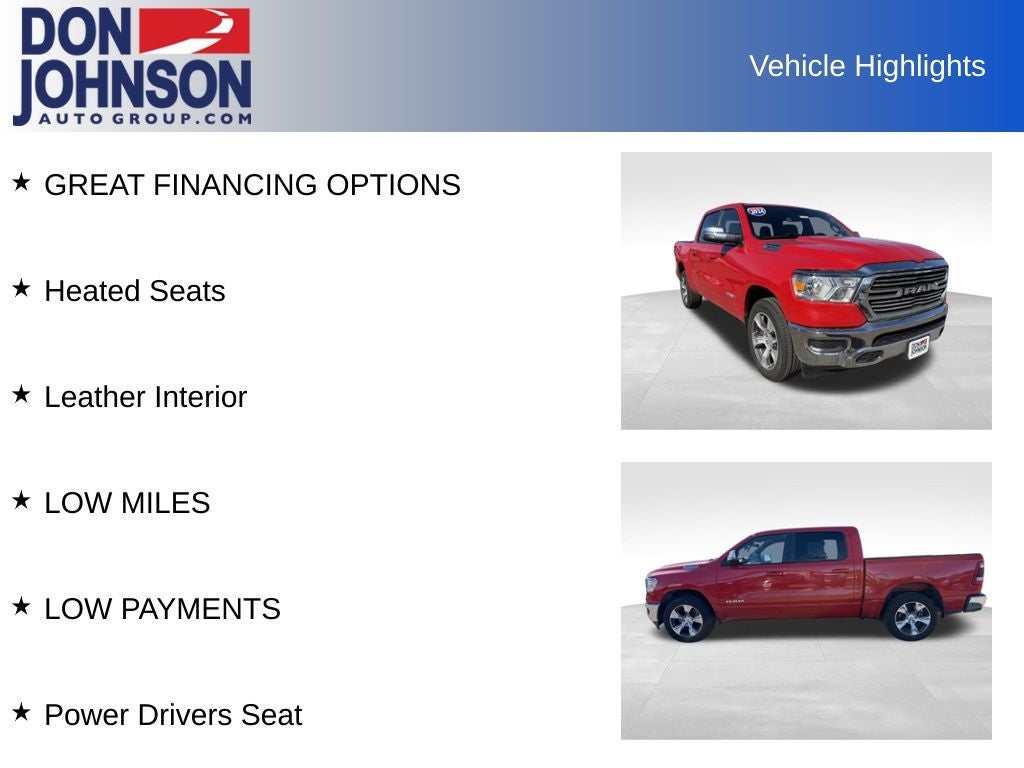 2024 RAM 1500 Laramie Crew Cab 4x4 5'7' Box