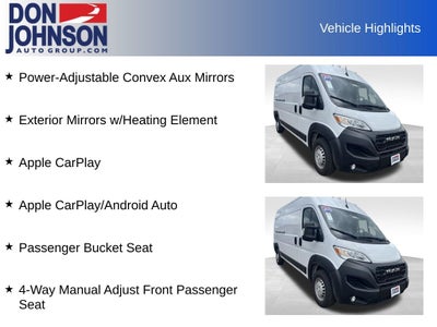 2025 RAM ProMaster 2500 Cargo Van Tradesman High Roof 159' WB w/Pass Seat