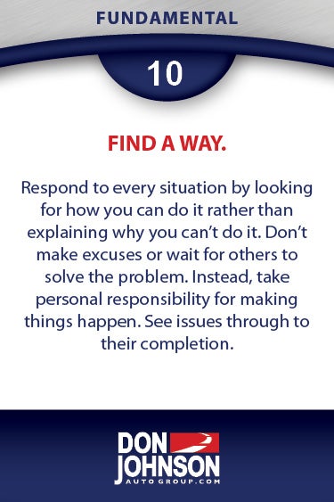 Fundamental 10 - Be Relentless About Improvement