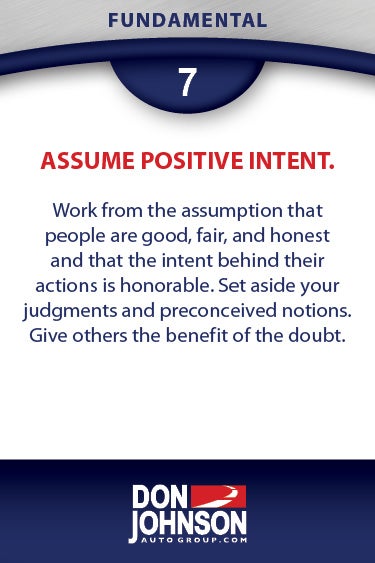 Fundamental 7 - Speak Candidly