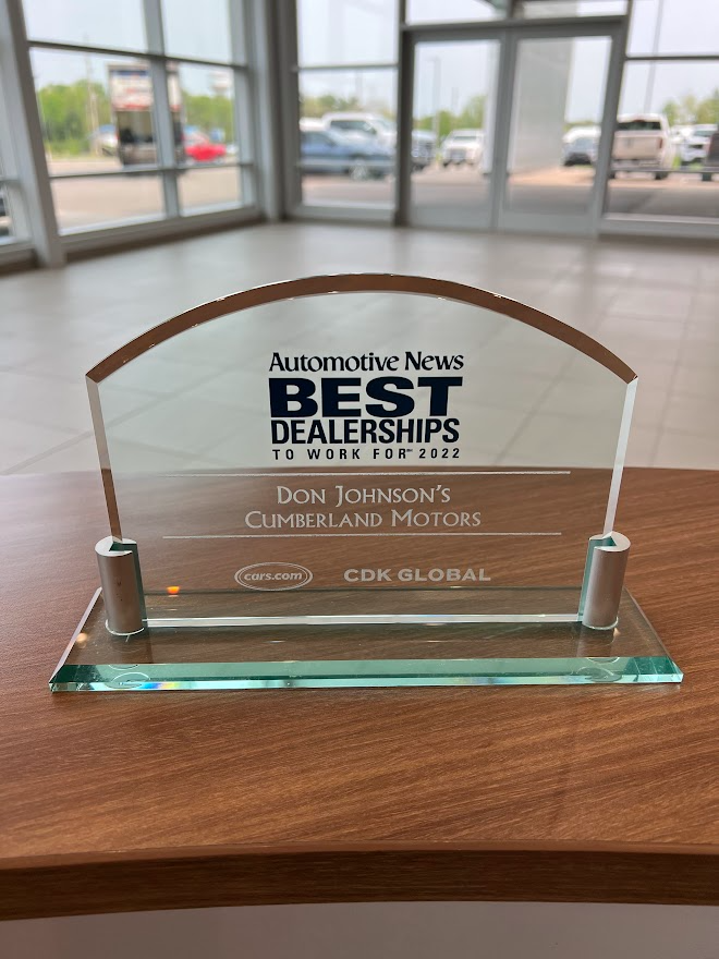 Award - Don Johnson's Hayward Motors Chevrolet in Hayward WI